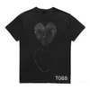 Designer Men's T-Shirts Play Designer Men's T-Shirts Casual Women's Des Badge Garcons Quality Print Short Sleeve Short T-Shirt Couple Hearts Tshirt MECS8OFY