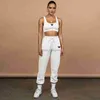 Designer Brand Womens Tracksuits Women Navel-baring Tank Top Tie-up Trousers Two-piece Sports Fitness Running Suit Jogging Clothes Vest Sweatpant Outdoor sports set