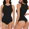 Shapers pour femmes Tummy Control Shapewear Femmes Body Body sans couture Sculpting Body Shaper Racerback Top sans manches Bodycon Stretch Playsuit