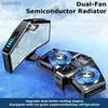 Andra mobiltelefontillbehör K8 Mobiltelefon Semiconductor Back Clip Dual Fast Cooling Fan K8a Tablet Magnetic Game Cooler For Live Broadcast Gaming Radiator 240222