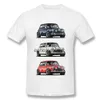 Homens camisetas Retro O Trio Italiano Mini Cooper Camiseta Popular Carro Hipster Estilo T-shirt Homens Algodão Camiseta Hip Hop Tees HarajukuH24222