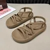 Летние женщины сандалии открытые ноги Rome Designer Beach Outdoor Flip Flops Brand Platform Flats обувь женская 613