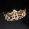 Takı Kraliyet Taçları Kraliçe Kral Pageant Prom Tiara Diadem Vintage Erkekler Taç Baş Mücevher Aksesuarları Saç Süslemeleri