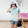 Womens T Shirt Designer T Shirts Women Simple Solid Color Graphics Tee Loose Casual Short Sleeved Sweatshirt Tops