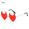 Sunglasses Sun Glasses Party Cosplay Halloween Decoration Rock Horn Fashion Devil Ear Heart Shape Rimless