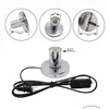 Autres fournitures de conciergerie en gros base de lampe de bureau en métal poli 180 cm cordon E27 support avec interrupteur marche/arrêt EU US Plug In vis Fo Dhkfl