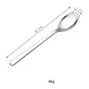 Dinnerware Sets 6 Pcs Ice Cream Scoopers Long Handle Spork Dessert Spoon Stainless Spoons Cookware