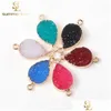 Charms Nouvelle mode Six couleurs Nature résine goutte d'eau géométrie Durzy pendentif collier pour bracelet bijoux à bricoler soi-même faisant goutte Del Dhgarden Dhxod