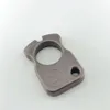 Legering 10mm TC4 Tjock finger tiger självförsvarring, leende ansikte EDC nyckelring, rullande sten titan snabbt häng 156234