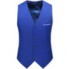 Gilets pour hommes 2024 Mode Loisirs Boutique Solide Couleur Business Groom Gilet de mariage Gilet