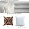 Funda de almohada acogedora de felpa con textura de madera moderna, cuadros geométricos de mármol, decoración nórdica para el hogar