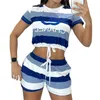 J23SS nouveau concepteur femmes survêtements T-shirt shorts 2 pièces ensemble costume de sport marque de luxe costume décontracté Y71332