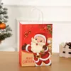 Gift Wrap 12PCS 2024 Year Christmas Paper Bags Merry Kids Present Candy Clothes Packaging TC117A