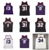 Sun Penny Hardaway Basketball Jersey Phoenixs Marion Jason 31 Kidd Dan 9 Majerle Charles Barkley Steve Nash Mitchell과 Ness Black Purple White Size S-XXL