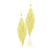 Pendientes colgantes de moneda redonda grande con lentejuelas de moda bohemia para mujer, pendiente colgante de oro de 14k, accesorios de joyería de tendencia llamativa