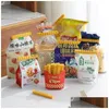 Bag Clips French Fries Sealing Clip Snack Food Refrigerator Sticker Magnetic Box Bread Storage Clamp Kitchen Supplies 230626 Drop De Dhzuu