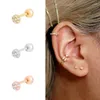 Stud Earrings BOAKO Real Silver 925 2024 Trend Aretes For Women 1Pc Star Love Triangle Piercing Fine Jewelry
