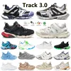 Projektantki Tractwa Męskie trenerzy AAA Track 3 3.0 Triple White Black Tess.s. Nylonowa platforma Gomma skórzana platforma Buty Buty rozmiar 35-45