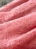Базовые повседневные платья Singrainy Нерегулярное летнее платье с открытой спиной Женское элегантное розовое элегантное платье с бретельками и цветами Ультратонкое женское жаккардовое платье трапециевидной формы J240222