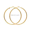 Dangle żyrandol klasyczny Sier Gold Gold Gold Big Hoop Dangle Earring For Women Simple Style Alm Dround Fashion Jewel dhgarden dhrxr