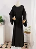 Etniska kläder Ramadan Abaya Dubai Turkiet Muslim Islam Saudiarabien Modig klänning Kebaya Afrikanska klänningar Abayas för kvinnor Robe Femme