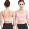 Outfit Thin Strap Crossing Beauty Back Yoga Sports Bra QuickDrying Shockproof Running Workout Exercise Underwear Large Size Tops