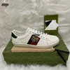 Designer casual schoenen Bee Ace sneakers lage heren damesschoenen top hoge kwaliteit tijger geborduurd zwart wit groene strepen wandelschoenen