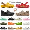 Cross charms Designer Sandals Shoes Crocks Clog Sandale Crocsclog Slippers Slide Sliders Men Women Urchin Crocodile Hospital Buckle Platform Slides Slipper