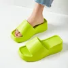 EVA slippers for women with a 6cm thick sole home and leisure use fashion sandals multi