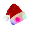 Berets 2024 Feliz Natal Chapéu Ano Navidad Cap Moda Crianças Adulto Santa Chapéus Gorros Brilhantes