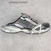 Designer Balencigs Mode Casual Schoenen Rolschaatsen Hoge Versie Parijs Tiende Generatie Mesh Veters Lage Top Wandelshow Half Sleepboot Papa Schoenen Dezelfde Stijl CYI1