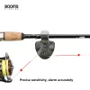 Strumenti Booms Fishing E01 Allarme morso di pesce Cicalino elettronico sulla canna da pesca con sirena forte Indicatore diurno notturno con luce LED