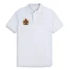 Men's Polos Summer Cotton Lapel Short Sleeve Big Horse Label And Three Embroidery POIO Shirt