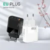 Adattatore da parete multiporta da 30 W USB + 2 tipo C a ricarica rapida PD EU/US/UK adattato per iPhone Samsung Smart phone