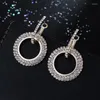 Boucles d'oreilles pendantes YFJEWE Design bijoux créatifs cristal aiguille ronde fête de mariage pour femme E606