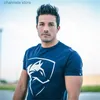 Homens camisetas Lete Wolf Impresso Mens Atlético T-shirt Masculino Casual Verão Algodão Crew Neck Tee Frete Grátis T240223