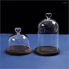 Butelki 10 8 cm serce Top przezroczystą szklaną kopułę wazon dekoracja dekoracja kreatywna okładka