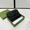 Holteur de cartes de luxe Designer femme portefeuille portefeuille en cuir authentique Mini porte-carte porte-monnaie multifonctionnelle sac à main zippe
