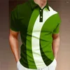 Polos masculinos verão camisa polo impressão 3d todos os dias casual manga curta rua topos simples roupas masculinas oversized-camisa blusas sênior