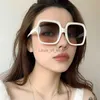 Sunglasses Luxury Brand Square Sunglasses for Women Frame Super Big Sun Glasses 2021 Female Vintage Gradient Male Oculos Feminino Eyewear H24223