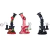 3D Vidro Feito à Mão Hookahs 14mm Feminino Joint Beaker Glass Oil Dab Rigs Bong Mini Pequeno Halloween Cogumelo Estilo Único Água Tabaco Bongos Tubos