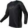 WZPX T-shirts pour hommes Fox Head Speed Subduing VTT Costume d'équitation Top Hommes à manches longues Course de cross-country T-shirt à séchage rapide