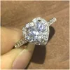 Trouwringen Choucong Unieke Luxe Sieraden Echte 925 Sterling Sier Mti Stijl Ring Witte Topaas Cz Diamant Edelstenen Vrouwen Band Voor D Dhpme