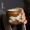 Fincan tabakları 100ml el yapımı longquan celadon çay fincanı vintage fırın değişimi usta fincan çay çifti kişisel jianzhan Çin töreni zanaat hediyesi