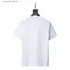 Мужские футболки 2023 Летняя мужская и женская мода с индивидуальным принтом букв, тонкая хлопковая дышащая трендовая футболка с короткими рукавами, размер футболки Джокер, размер XS-4XL # L05 T240223
