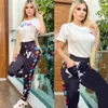 Tuta sportiva estiva da donna Tuta sportiva da donna Tuta da jogging da donna Designer manica corta Moda Pantaloni stampati Tuta sportiva Nave libera