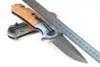 BR X83 Assisted Flipper Zakmes 440C Titanium Coating Drop Point Blade Hout met 3D Stalen Kop Handvat EDC Zakmessen met Doos