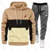 Brand Tracksuit Men's Sweatsuit Sets 2 Piece Spring Autumn Pullover Sport Jacket Track Suit Pants Youth Movements Men Women Jogging Suit Sportswear