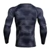 Homens camisetas 3D Impresso Homens Compressão Camisa Térmica Manga Longa T Mens Fitness Musculação Pele Apertada Quick Dry Tops MX200509 D Dhf3V