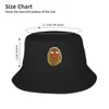 Summmer Funny Potato Cute Character With Blue Eyes Bucket Caps Christmas Anime Hat Men Cap Brand Women's New Style